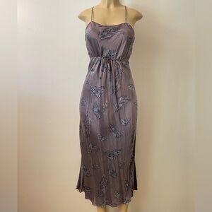 Valerie Stevens Silk Feather Print Slip